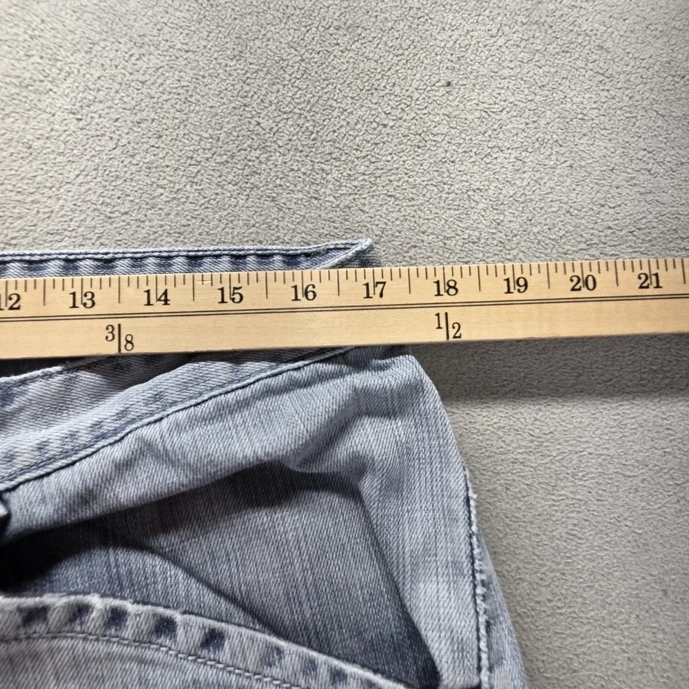 Vintage Levis Engineered Jeans Mens 34x34 Blue Twisted Light Wash Patched
